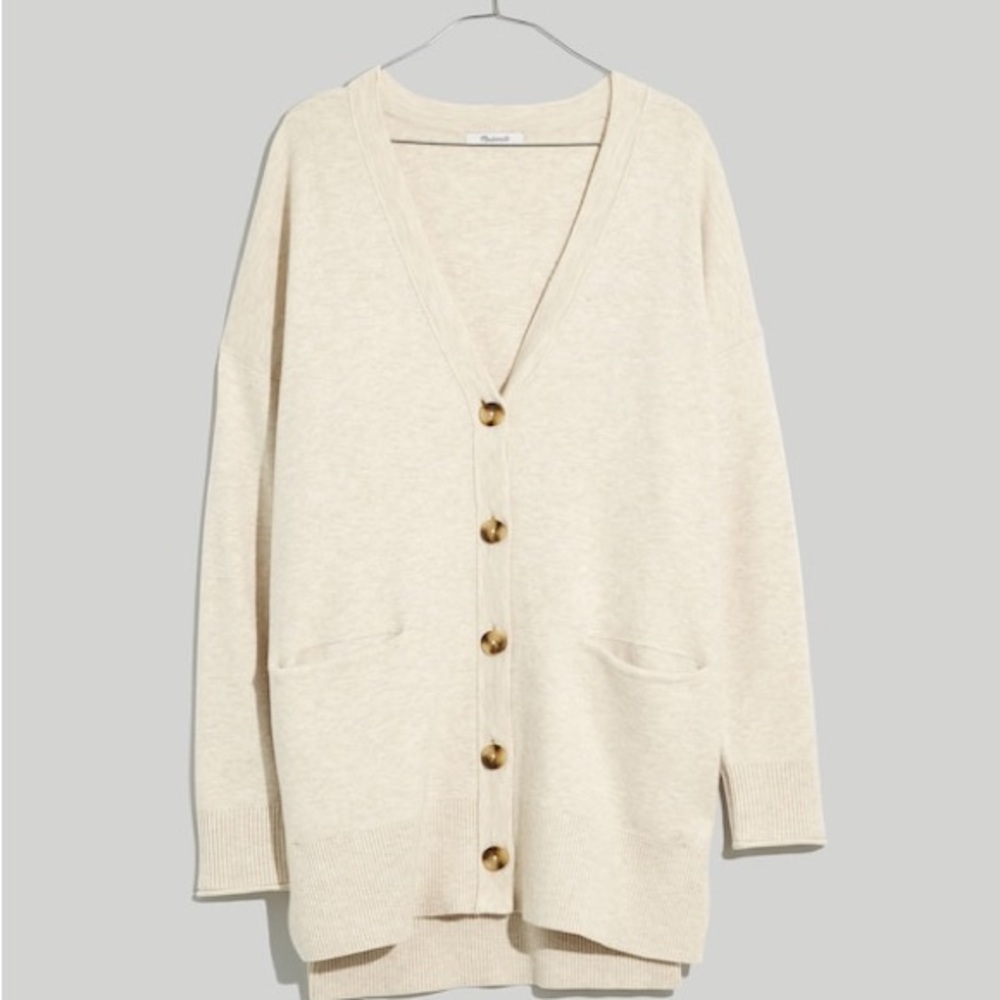 madewell | miller cardigan sweater - heather coconut